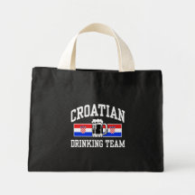 Croatian Drinking Team Canvas Bags