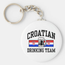 Croatian Drinking Team Key Chain