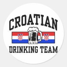Croatian Drinking Team Sticker