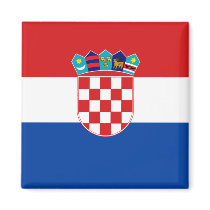 Croatian Flag Fridge Magnets