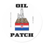 Croatian Oil Fields Sticker,Croatian Flag,Oil,Gas