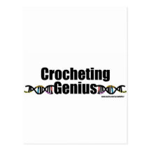 Crocheting Genius DNA Merchandise Post Card