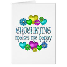 Crocheting Happiness Card