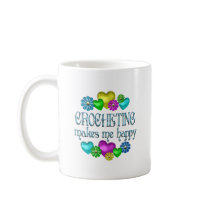 Crocheting Happiness Mugs