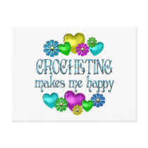 Crocheting Happiness Post Cards