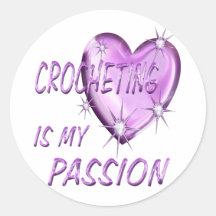 CROCHETING PASSION STICKERS