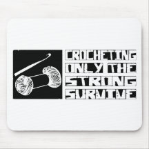 Crocheting Survive Mouse Mats