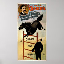 CROCKER'S Educated Horses Act VAUDEVILLE Poster