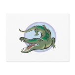 Crocodile/Alligator Circle Design Post Cards