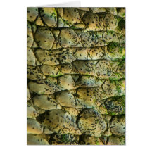Crocodile Print Greeting Card