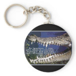 CROCODILE QUOTE - WINSTON CHURCHILL APPEASER KEY CHAINS