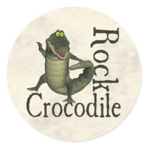 Crocodile Rock Round Sticker
