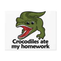 Crocodiles ate my homework