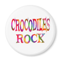 Crocodiles Rock Fridge Magnets