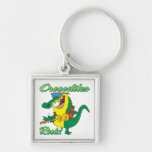 crocodiles rock music croc cartoon keychain