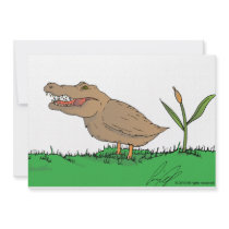Crocoduck invitations in colour!