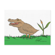 Crocoduck postcard in colour!