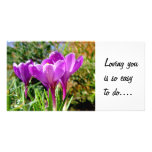 Crocus again, Loving you is so easy to do.... Photo Card Template