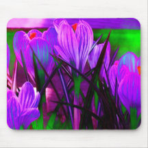 crocus mousepad