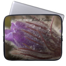 Crocus with Water Beads; Customizable Laptop Computer Sleeves