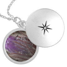 Crocus with Water Beads; Customizable Locket