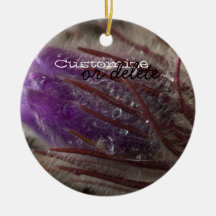 Crocus with Water Beads; Customizable Christmas Ornaments