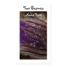 Crocus with Water Beads; Promotional Business Cards