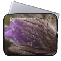 Crocus with Water Beads; Promotional Laptop Computer Sleeves