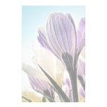 Crocuses Reach For The Sky Custom Stationery