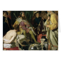 Croesus and Solon, 1624 Greeting Card