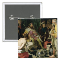 Croesus and Solon, 1624 Pinback Button