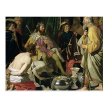 Croesus and Solon, 1624 Postcard