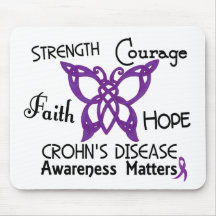 Crohn’s Disease Celtic Butterfly 3 Mousepads