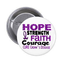 Crohn’s Disease HOPE 3 Pinback Buttons