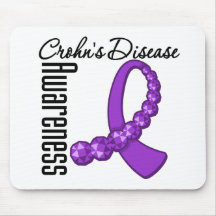 Crohns Disease Awareness Gemstone Ribbon Mouse Pad