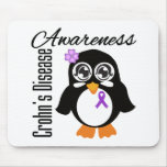 Crohn's Disease Awareness Penguin Mousepad