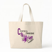 Crohn's Disease BUTTERFLY 3 Canvas Bags