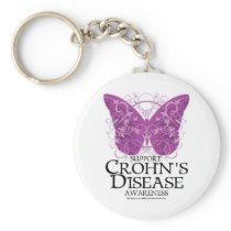 Crohn's Disease Butterfly Keychain