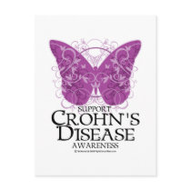 Crohn's Disease Butterfly Post Card