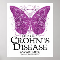 Crohn's Disease Butterfly Print