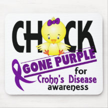 Crohn's Disease Chick Gone Purple 2 Mouse Pads