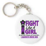 Crohns Disease Fight Like A Girl 1.2 Keychains