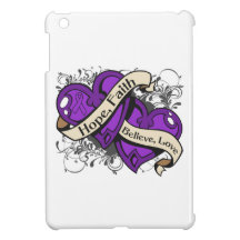 Crohn's Disease Hope Faith Dual Hearts iPad Mini Cases