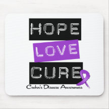 Crohn's Disease Hope Love Cure Mouse Mats