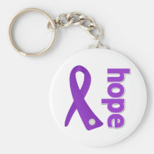 Crohn's Disease Hope Ribbon Key Chain