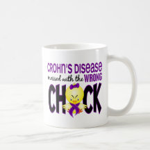 Crohn's Disease Messed With The Wrong Chick Coffee Mug