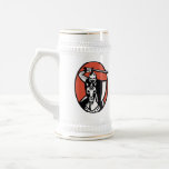 Croisé de chevalier avec le cheval d'équitation d' tasse
