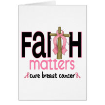 Croix 1 de sujets de foi de cancer du sein cartes