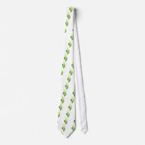 Croix bleue dans flamme verte neckties