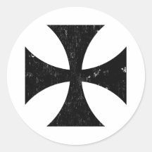 Croix de fer - Allemand/Deutschland Bundeswehr Adhésifs Ronds